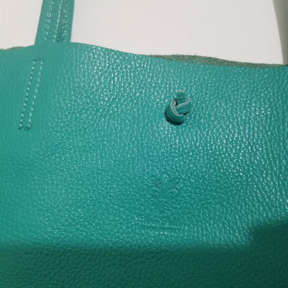 Vera Pelle Brand leather purse in Green - Picture 4 of 12